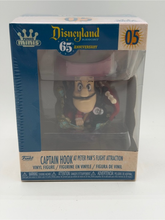 Funko Other - Funko Minis Disneyland 65th Captain Hook At Peter Pan's Flight Attraction #5-New